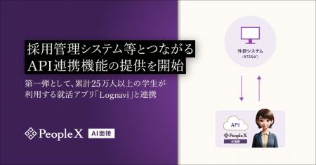 「PeopleX AI面接」、採用管理システム等とつながるAP