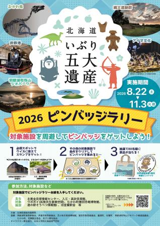 いぶり五大遺産ピンバッジラリーを実施します! いぶり五大遺産ピンバッジラリーを実施します!