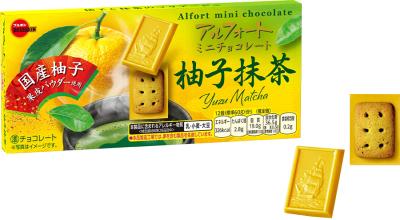 ブルボン、「アルフォートミニチョコレート柚子抹茶」