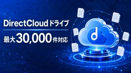 DirectCloud ドライブ、フォルダ表示上限を6倍の30,00