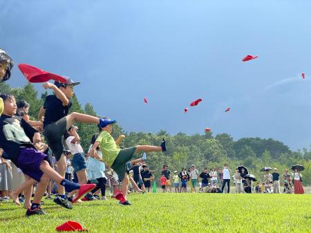 【ひるがの高原 牧歌の里】空をスリッパが飛ぶ「元祖
