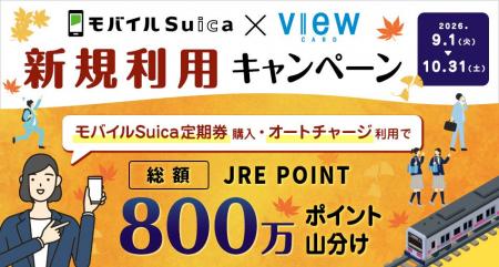 モバイルSuica定期券やオートチャージでポイントがさ
