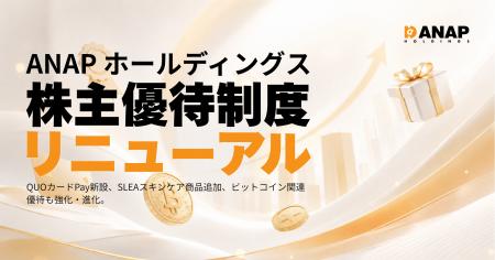 ANAPホールディングス、株主優待制度リニューアル ANAPホールディングス、株主優待制度リニューアル