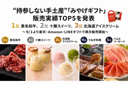 持参しない手土産『みやげギフト』、好評につき販売チ