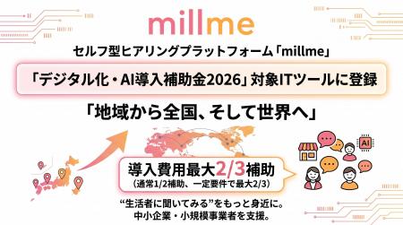 セルフ型ヒアリングプラットフォーム「millme」が「デ