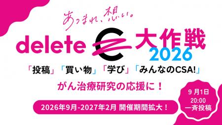 みんなの力で、がんを治せる病気に「deleteC大作戦202