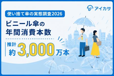 【使い捨て傘の実態調査2026】ビニール傘の年間消費本