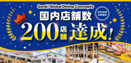 Genki Global Dining Concepts 国内全ブランド合計200