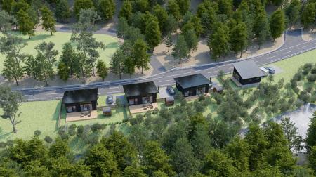 【山梨・都留市】2026年10月OPEN！清流隣接の岩盤浴・