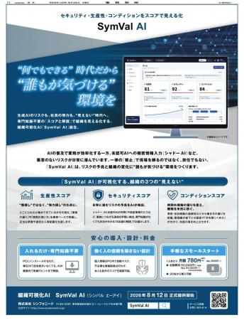 組織可視化AI「SymVal AI」、本日8月26日（水）の産経