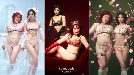 お笑い芸人フォーリンラブ バービー×PEACH JOHN コラ お笑い芸人フォーリンラブ バービー×PEACH JOHN コラ