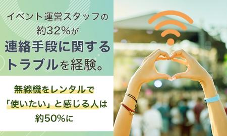 イベント運営スタッフの約32%が連絡手段に関するトラ イベント運営スタッフの約32%が連絡手段に関するトラ