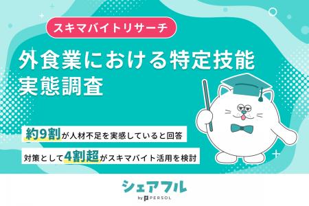 『シェアフル』スキマバイトリサーチ、外食業における