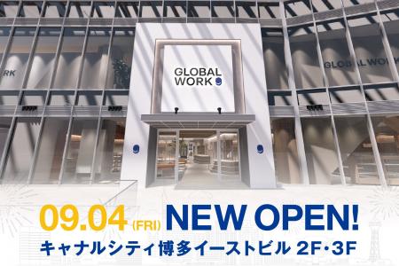 GLOBAL WORK がキャナルシティ博多に国内最大級の品揃
