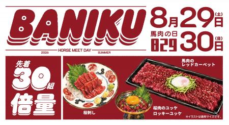午年2026 馬肉の日であり肉の日（8月29日）─ 今年いち