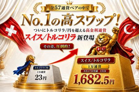 ヒロセ通商：トルコリラ/円を超える高金利通貨「スイ