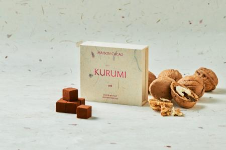 メゾンカカオから、重陽の節句を祝う胡桃の生チョコレ