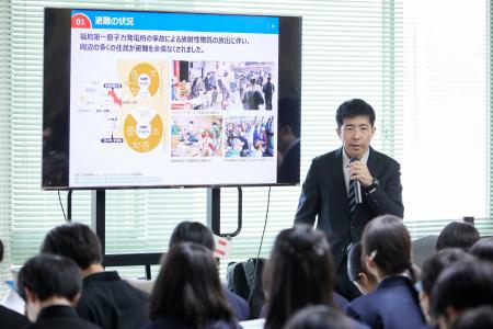 「福島の復興」をテーマに、復興庁職員が全国の中学校