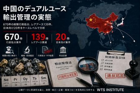 中国税関のデュアルユース処分670件を分析――レアアー