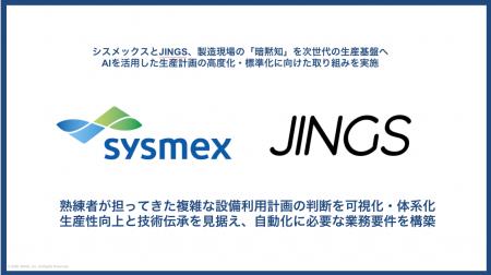 シスメックスとJINGS、製造現場の「暗黙知」を次世代