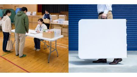 会議もイベントもこれ1台。持ち運べるワイドテーブル