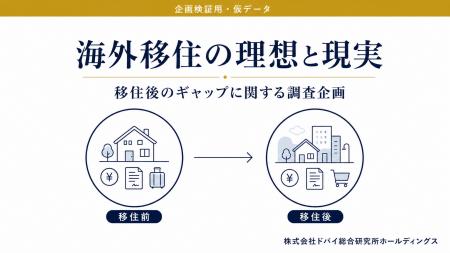 【調査リリース】海外移住経験者の72.5%が「想定外」 【調査リリース】海外移住経験者の72.5%が「想定外」