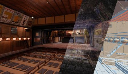 兵庫県・豊岡市出石の文化財「出石永楽館」を3Dでデジ 兵庫県・豊岡市出石の文化財「出石永楽館」を3Dでデジ