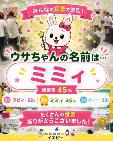 『イエビー』来場者投票で新キャラクター名が「ミミィ 『イエビー』来場者投票で新キャラクター名が「ミミィ