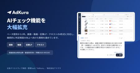 AdKura 広告クリエイティブのAIチェック機能を大幅拡