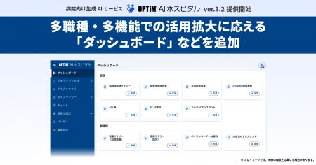 病院向け生成AIサービス「OPTiM AI ホスピタル」ver.3