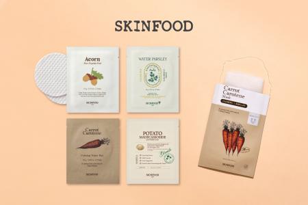 SKINFOODから便利なトナーパッド2枚入りとシートマス SKINFOODから便利なトナーパッド2枚入りとシートマス