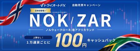 【トライオートFX】ノルウェークローネ/南アフリカラ