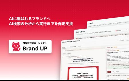 AI検索対策エージェント「Brand UP」提供開始 | 1ヶ月 AI検索対策エージェント「Brand UP」提供開始 | 1ヶ月