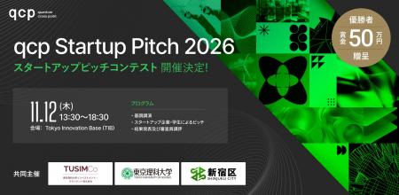 東京理科大学・新宿区と共同主催「qcp Startup Pitch 