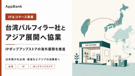 AppBank、台湾パルフィラー社とアジアでのIPイベント