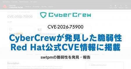 CyberCrewが発見・報告した脆弱性、Red Hat公式CVE情