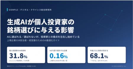 個人投資家の3人に1人が銘柄探しにAIを利用 ── Autf-8