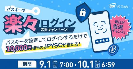 パスキーで楽々ログイン応援キャンペーン！毎日が当選
