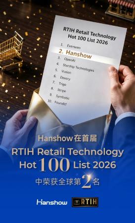 HanshowはRTIH「Retail Technology Hot 100 2026」で