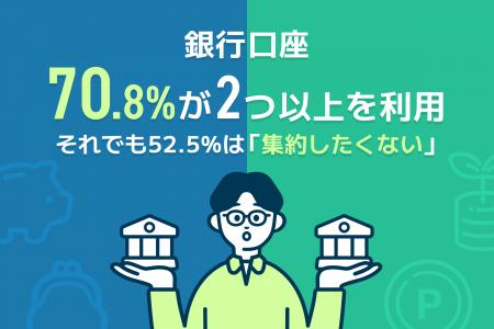 【調査実施】銀行口座、7割が2つ以上を利用　そutf-8