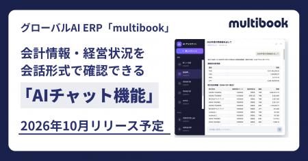 グローバルAI ERP「multibook」、会計情報・経営状況