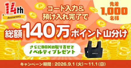 寺田倉庫のminikura、14周年記念キャンペーンを実施。