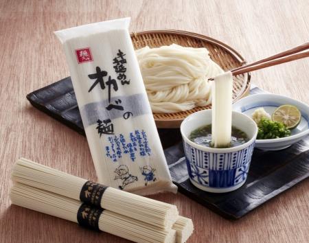 半田そうめんのオカベ、「オカベの麺」が「JALミutf-8