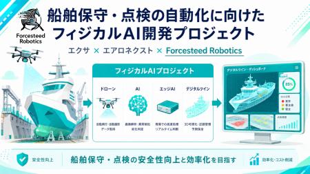 Forcesteed Robotics、船舶保守・点検の自動化に向け