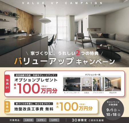 【30邸限定】最大100万円(税込)分のオプションプレ 【30邸限定】最大100万円(税込)分のオプションプレ