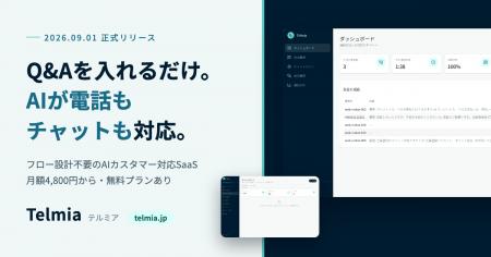Q&Aを入れるだけで電話・チャットの顧客対応をAI化す