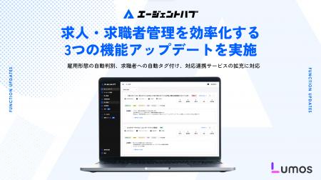 「エージェントハブ」求人・求職者管理を効率化する3