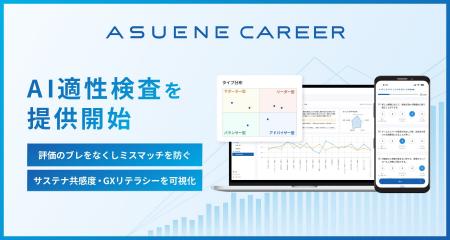アスエネ、「ASUENE CAREER」で「AI適性検査」機能を アスエネ、「ASUENE CAREER」で「AI適性検査」機能を
