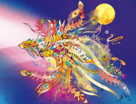 【大丸神戸店】中秋節にあわせた『光の幻想譚』規模を