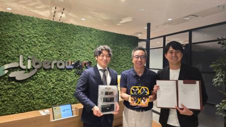 LiberawareとNEO Battery Materials Koreaドローン用